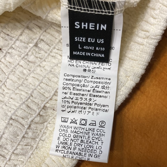 SHEIN White Textured Twist Knot Tube Top - Picture 5 of 8